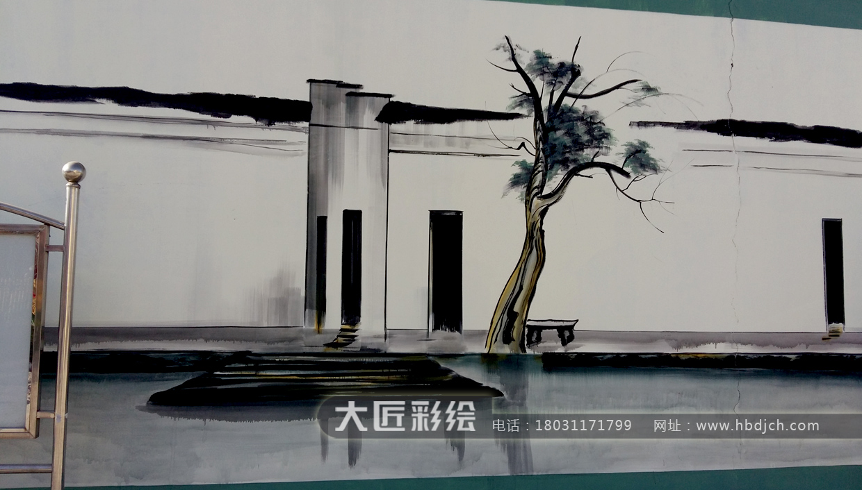 石家莊彩繪 石家莊幼兒園墻體彩繪 成龍國(guó)學(xué)幼兒園彩繪
